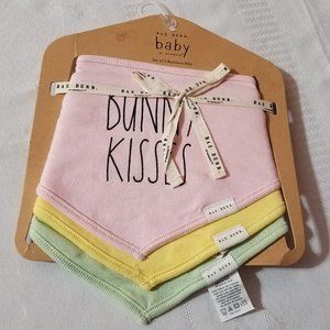 Rae Dunn set of 3 Baby Easter Bibs NWT.
